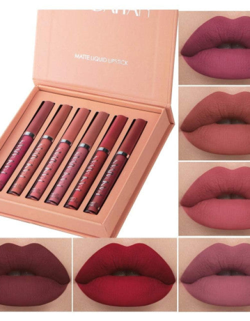 6In1 Liquid Matte Lipstick s Set for Women Longlasting Hydrating